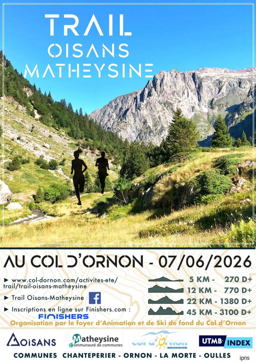 Trail Oisans Matheysine - 2026 - affiche