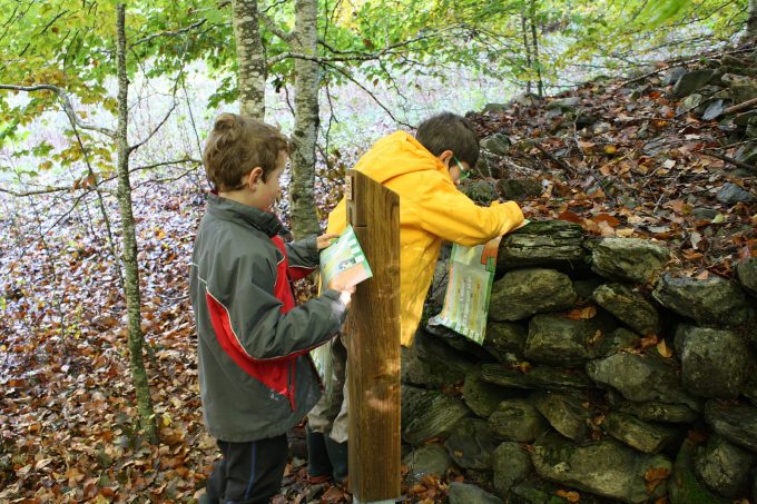 Col d’Ornon, parcours d’orientation patrimoine, enfant