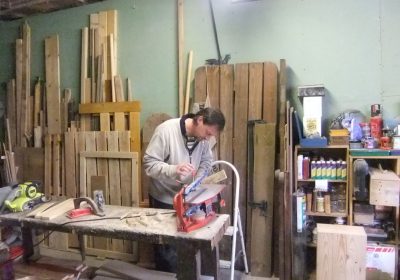 Démonstration de découpe à l’atelier Alpe d’Huez Chantournage