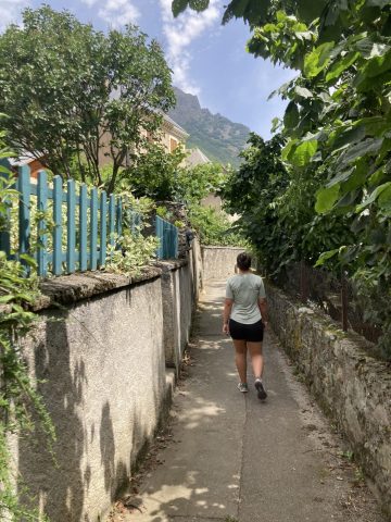 Les rues passant sur l’ancien canal de Valbonnais