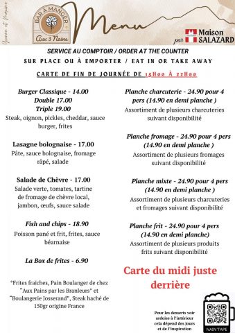 Bar à manger aux 3 nains_Le Bourg-d’Oisans