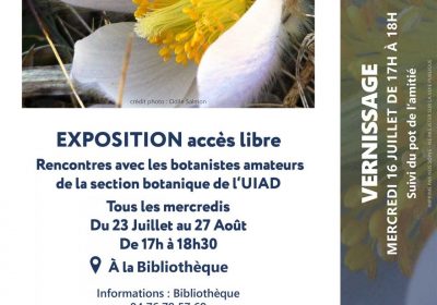 Exposition Bibliothèque : Savoir lire une fleur